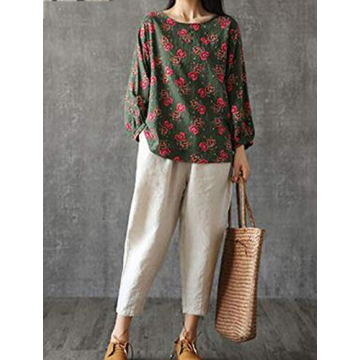 LaovanIn Women's Linen Cropped Pants Stylish and Comfortable