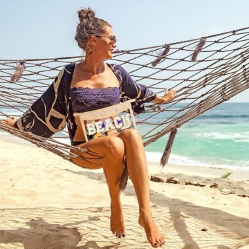 Belanttega Beach Cosmetic Bag Waterproof Travel Pouch