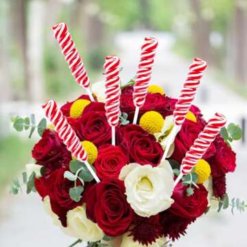 Twisty Lollipop, Rainbow Twist Lollipops Individually Wrapped Bulk, Kid's Lollipops Candy for Birthday, Strawberry 30 Pack