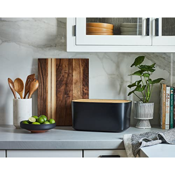 Sonder LA Modern Bamboo Fiber Bread Box Stylish Storage