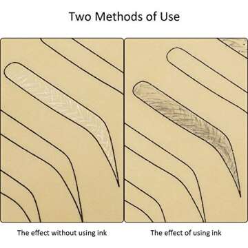 6 Pieces Eyebrow Tattoo Skin Latex Microblading Practice Tattoo Skin Practice Sheet No Ink Needed Practice Skin Double Sided Practice Skin (Black Eyebrow Tattoo Skin)