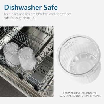 vione Replacement for Ninja Creami Deluxe Pints and Lids – 4 pack, 24 oz. Pint Containers Compatible with NC501, NC500 Series – BPA Free, Dishwasher Safe, Assorted Colors