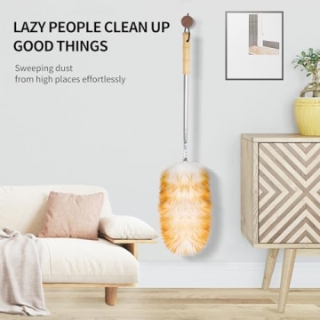 FeelfunFeather Lambswool Duster with Telescopic Handle