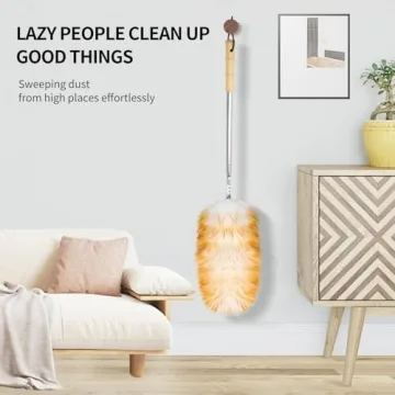 FeelfunFeather Lambswool Duster with Telescopic Handle