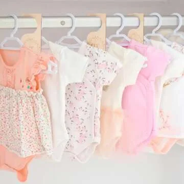 Patelai 7 Pcs Wooden Baby Closet Dividers Organizer for Kids