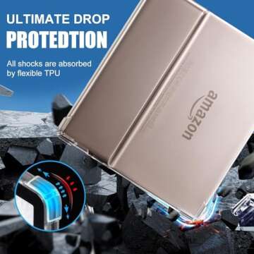 CoBak Clear Case Cover for 7'' All-New Kindle Oasis 10th Generation 2019 Released and 9th Generation 2017 Released -Corner Airbag Protection, Transparent Design for DIY, Minimalist Style (Clear)