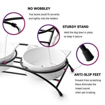 Y YHY Raised Cat Food Bowls for Comfortable Dining
