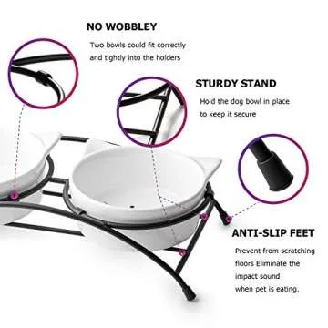 Y YHY Raised Cat Food Bowls for Comfortable Dining