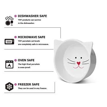 Y YHY Raised Cat Food Bowls for Comfortable Dining