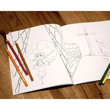 Little Pilgrim's Big Journey: Coloring Book Set (Includes Fold-Out Map and Stickers)