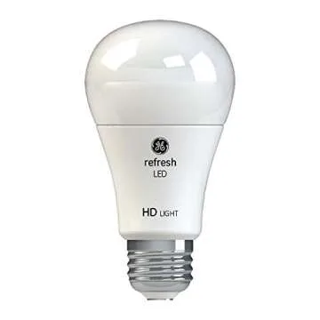 GE Lighting Refresh LED HD 10.5-watt (60-watt Replacement) 800-Lumen A19 Light Bulb with Medium Base...