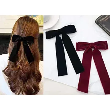 Velvet Hair Ties & Bows for Women Girls Elegant Hair Accessories