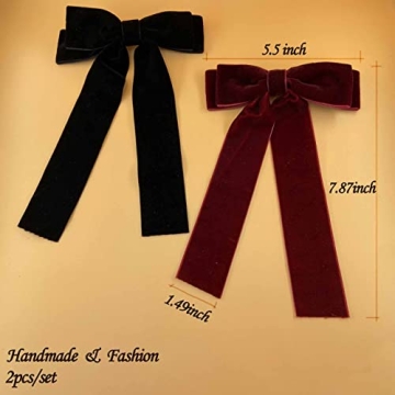 Velvet Hair Ties & Bows for Women Girls Elegant Hair Accessories