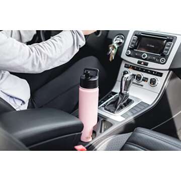 Simple Modern Leopard Water Bottle with Straw Lid Vacuum Insulated Stainless Steel Metal Thermos Bottles | Reusable Leak Proof BPA-Free Flask for Sports | Summit Collection | 22oz, Cream Leopard