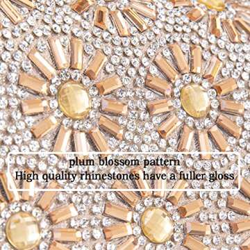 BBTT.ful Shoulder Bags Crossbody Bag Purses Handbags Crystals Rhinestone Evening Bag for Women Clutch Purse with Chain (champagne)