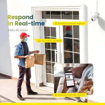 litokam 2.5K Security Camera Outdoor, 2.4G Wi-Fi Camera for Home Security Outdoor with AI Motion Detection, 360° PTZ Surveillance IP Home Cam Outside with Color Night Vision, Siren & 2-Way Talk