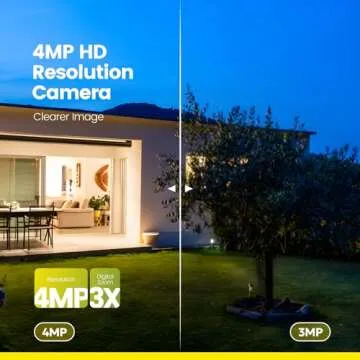 litokam 2.5K Security Camera Outdoor, 2.4G Wi-Fi Camera for Home Security Outdoor with AI Motion Detection, 360° PTZ Surveillance IP Home Cam Outside with Color Night Vision, Siren & 2-Way Talk