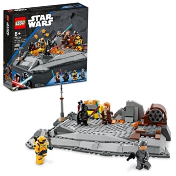 LEGO Star Wars OBI-Wan Kenobi vs. Darth Vader 75334 Building Toy Set - Features 4 Minifigures with L...