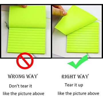 Colorful 4x4 Sticky Notes 8 Pads for Office & Home