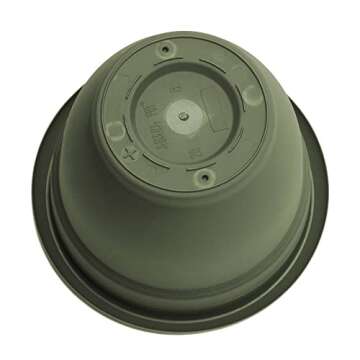 Bloem Ariana Pot Planter: 12" - Living Green - Durable Resin Pot, for Indoor and Outdoor Use, Gardening, Self Watering Disk Included, 3 Gallon Capacity