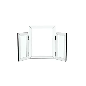Henf Elegant Mirrored Vanity Table Set for Makeup