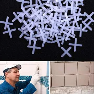 Cosmos Tile Spacers - Perfect for Floor or Wall Tiles, 500 Pcs