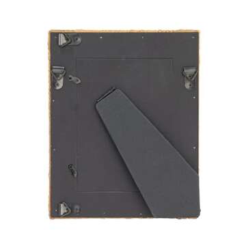 Creative Co-op Handwoven Rattan Photo Frame, Natural(Holds 5" x 7" Photo)