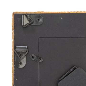 Creative Co-op Handwoven Rattan Photo Frame, Natural(Holds 5" x 7" Photo)