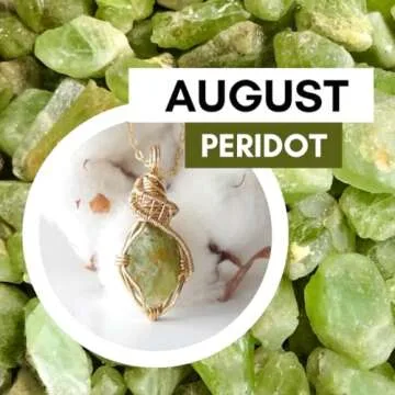 Genuine Peridot Necklace with Gold Chain - Handmade Jewelry