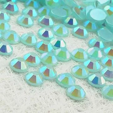 Summer-Ray 4mm Flatback Glossy Pearl Rhinestones in Storage Box Multicolor