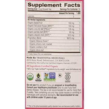 Traditional Medicinals Tea, Weightless Cranberry, 16 Count