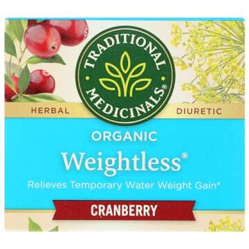 Traditional Medicinals Tea, Weightless Cranberry, 16 Count