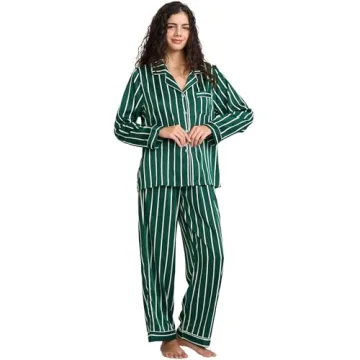 Luxurious YiNi LuLu Silk Satin Pajamas Set - Stylish Comfort