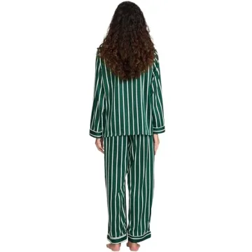 Luxurious YiNi LuLu Silk Satin Pajamas Set - Stylish Comfort