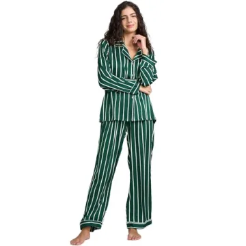 Luxurious YiNi LuLu Silk Satin Pajamas Set - Stylish Comfort