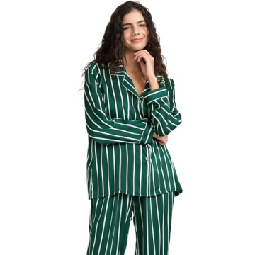 Luxurious YiNi LuLu Silk Satin Pajamas Set - Stylish Comfort