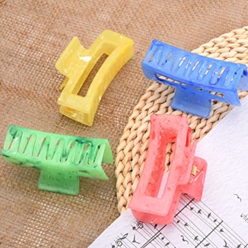Buy 8 PCS Acrylic Hair Claw Clips - Perfect for Thick Hair