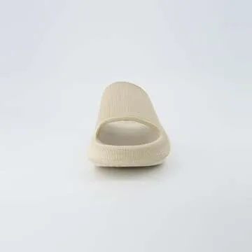 CUSHIONAIRE Men's Cloud Recovery Pool Slide - Khaki Size 11