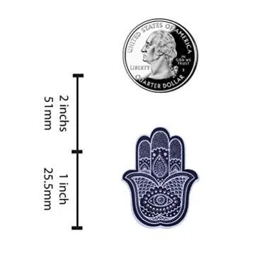 REAL SIC Hamsa Enamel Pin - Protection and Good Luck Pin - Ancient Human Hand Symbol of Strength and Defense for Jackets, Backpacks, Hats, Bags & Tops