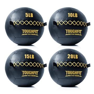 ToughFit Soft Wall Ball Set - Medicine Ball for Strength & Cardio Workouts