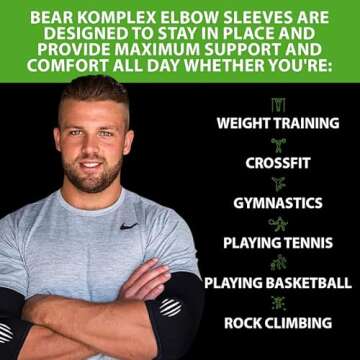 Bear KompleX Elbow Sleeves (Pair) for Optimal Workout Support