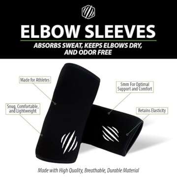 Bear KompleX Elbow Sleeves (Pair) for Optimal Workout Support