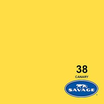 Savage Seamless Paper Backdrop - Canary Color for Videos