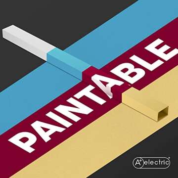 A+ ELECTRIC 315" Cable Hider, Wire Cover, Cables Raceway for Cord Hide, Long, Large, White and paintable Cords Cover Concealer Conduit Channel, TV, Ethernet Molding Electrical Wires Management Kit