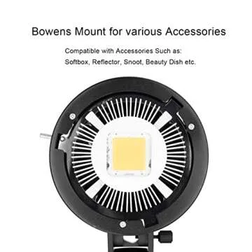 Godox SL-60W 60W 5600K Daylight Balanced LED Video Light Lamp Bowens Mount Studio Photography Lighting