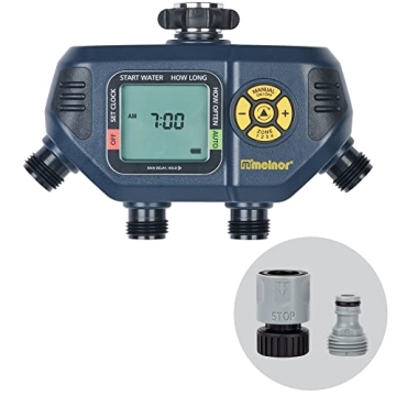 Melnor 65140AMZ 4 Zone Digital Timer for Efficient Watering
