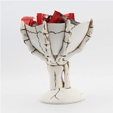 Jojofuny Skeleton Hands Halloween Candy Bowl & Snack Tray