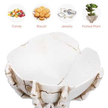 Jojofuny Skeleton Hands Halloween Candy Bowl & Snack Tray