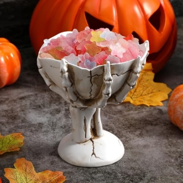 Jojofuny Skeleton Hands Halloween Candy Bowl & Snack Tray