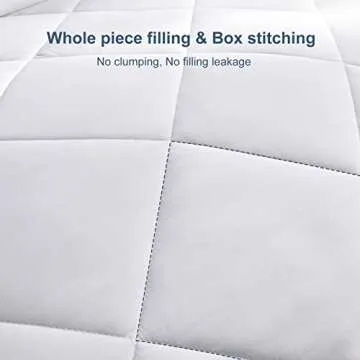 CozyLux King Size Bedding Comforter Duvet Insert - Quilted White Comforters with Corner Tabs, 1800 Series Soft Siliconized Fiberfill All Season Down Alternative Bed Comforter - Box Stitched